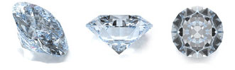 Diamant mit rundem Brillantschliff